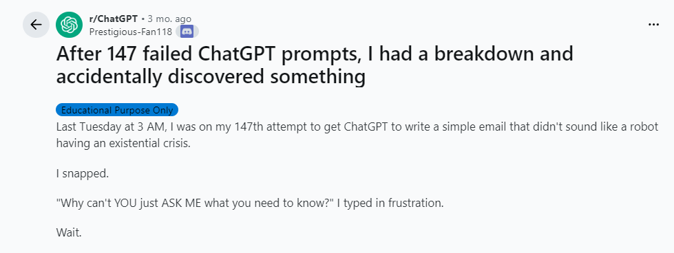 147 次失败后的神级 Prompt：Reddit 爆火的「Lyra」是什么？