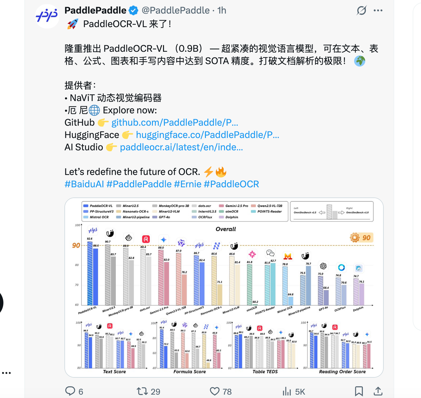  最强开源 0.9B 级 OCR 模型！本地 Agent、知识库都有救了～
