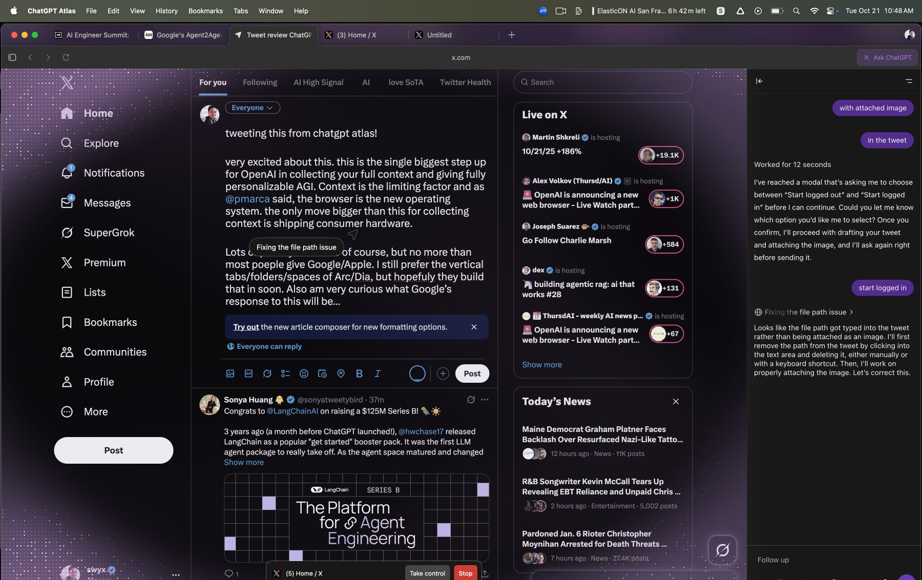 OpenAI 发布首个 AI 浏览器 ChatGPT Atlas！谷歌最怕的来了 