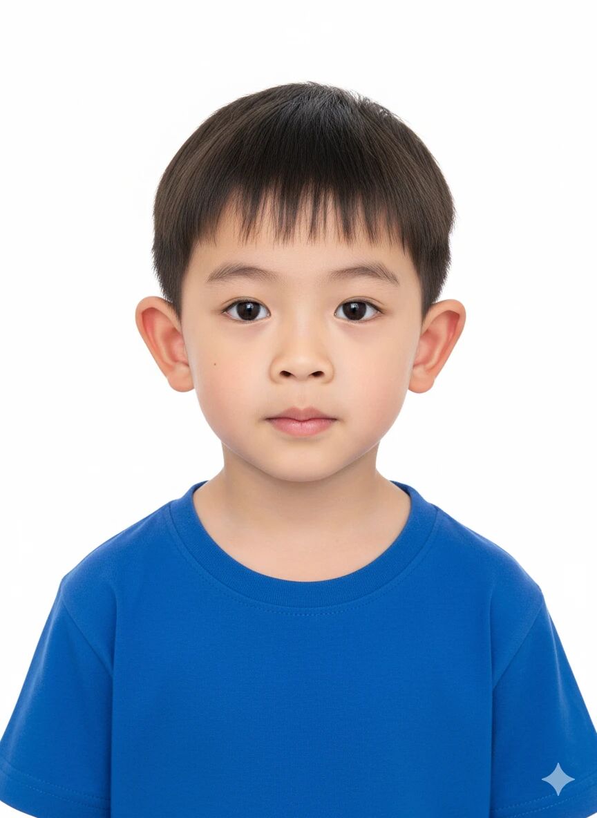 Nano Banana|孩子日常照改成入园 / 入学证件照