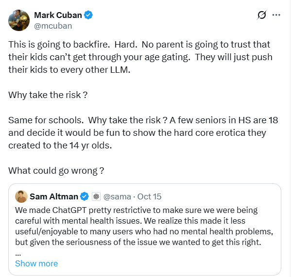 解禁成人内容？奥特曼：OpenAI 不愿成为世界道德警察