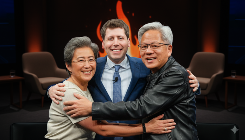 下单 1 万亿！黄仁勋不信 AI 泡沫，奥特曼需要印钞机