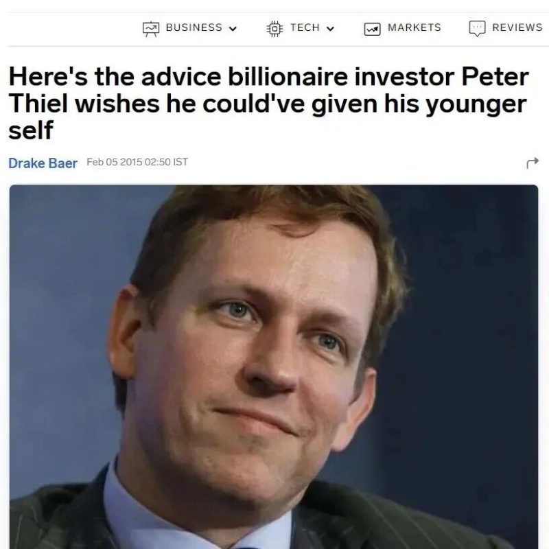 彼得·蒂尔用 17 分钟直接讲清了从 0 到 1 的方法论-AI Express News