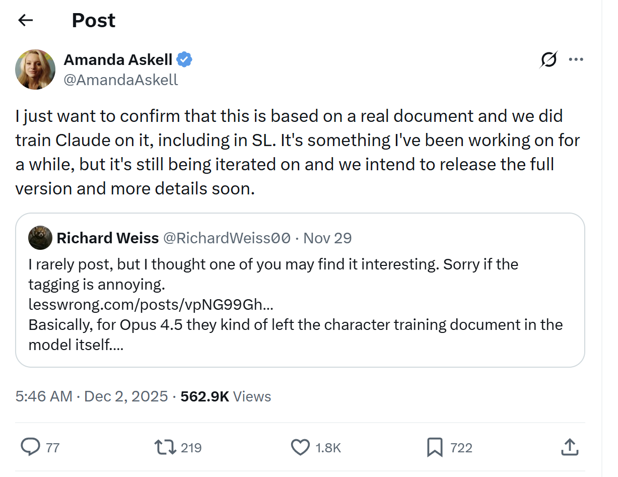 图片[19]-Claude Opus 4.5 的灵魂文档被人逆向提取！Anthropic 负责人承认属实-AI Express News