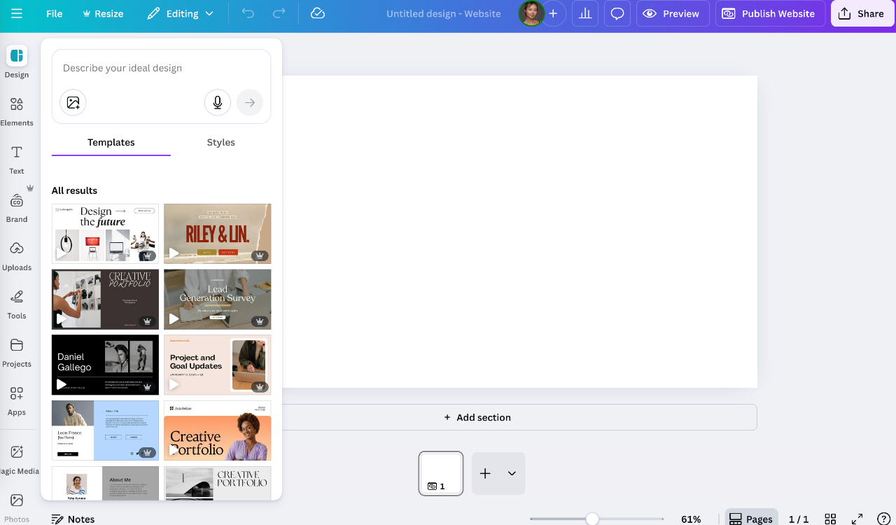 图片[4]-别发PDF作品集了！教你用 Canva 0代码搞定有审美的个人网站-AI Express News