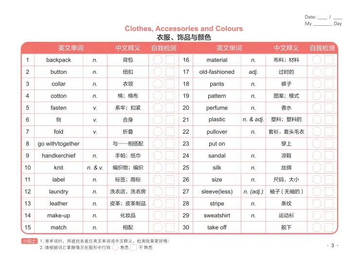 图片[3]-超实用的PET词汇自检表，每天自测自练，备考不费妈！-AI Express News