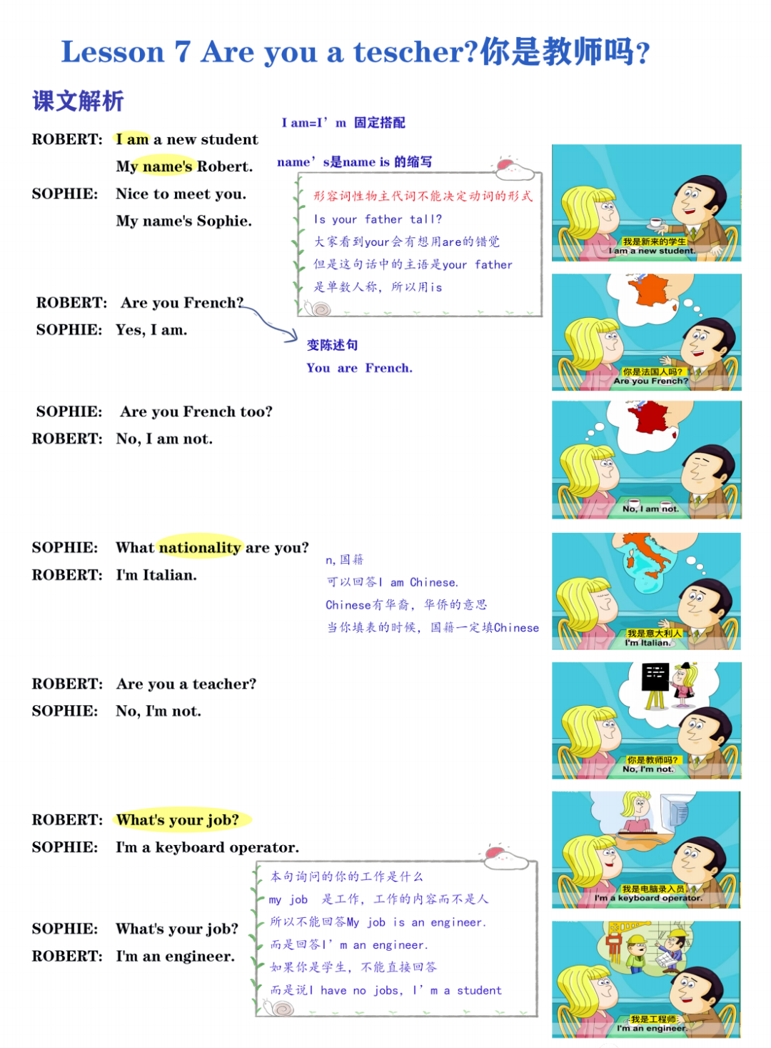 图片[5]-新概念英语第一册L1-144彩图笔记，课本知识点全拿下！-AI Express News