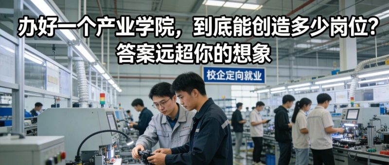 办好一个产业学院，到底能创造多少岗位？答案远超你的想象-AI Express News