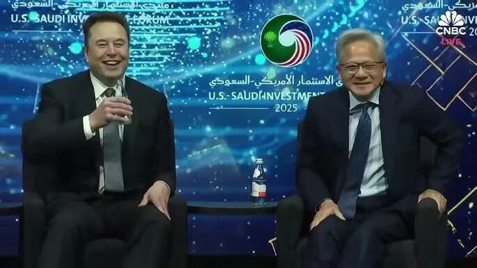 Elon Musk x Jensen Huang: Humanoid AI Robots Will End Poverty & Jobs Will  Be Optional Full Interview