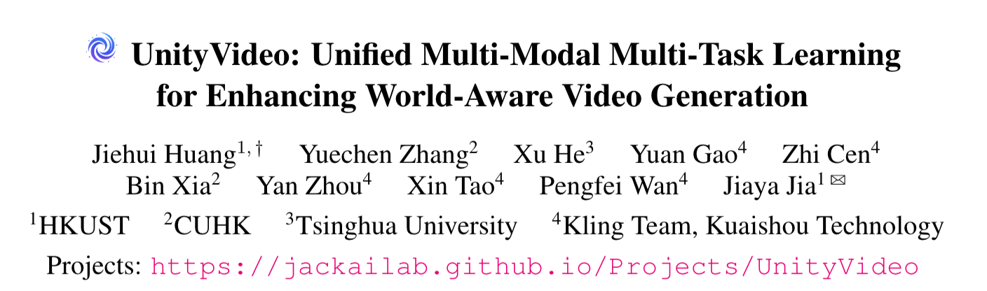 图片[2]-统一视觉多模态与多任务！快手可灵与港科大团队发布视频生成模型，加速真实世界理解-AI Express News