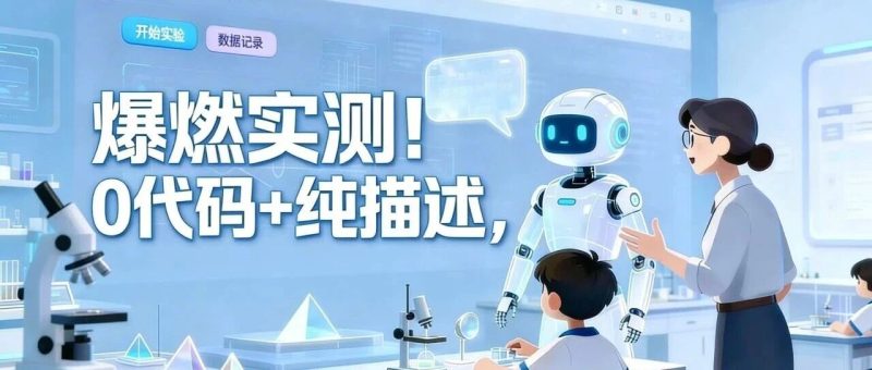 爆燃实测！0代码+纯描述，豆包让物理虚拟实验可视化一键成型！！！-AI Express News
