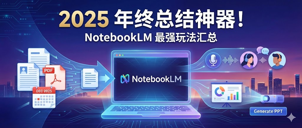 图片[1]-2025 年终总结神器！NotebookLM 最强玩法汇总：从一键生成高阶PPT到秒变播客-AI Express News