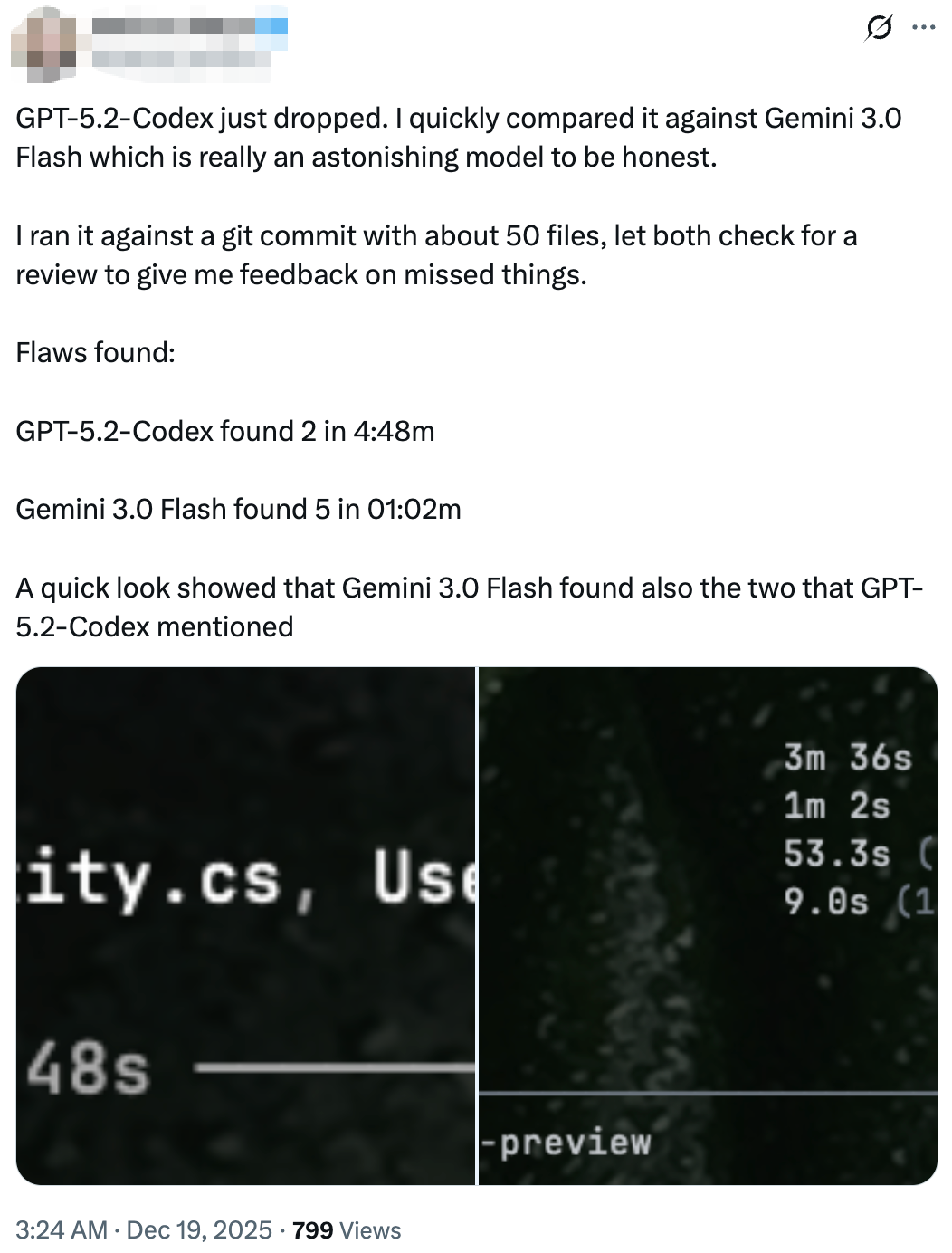 图片[4]-OpenAI最强编程模型登场，实测竟又被Gemini 3 Flash按趴下-AI Express News