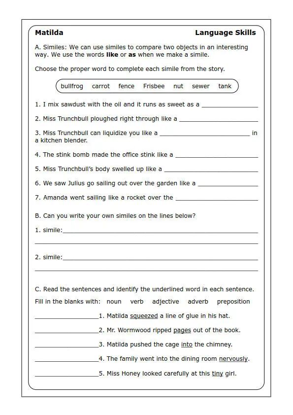 图片[5]-罗尔德名作《玛蒂尔达》英语阅读练习纸，这样精读胜读100本书！-AI Express News