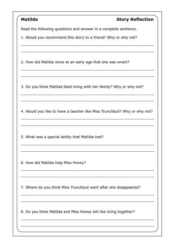 图片[6]-罗尔德名作《玛蒂尔达》英语阅读练习纸，这样精读胜读100本书！-AI Express News