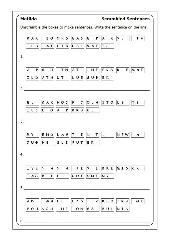 图片[10]-罗尔德名作《玛蒂尔达》英语阅读练习纸，这样精读胜读100本书！-AI Express News