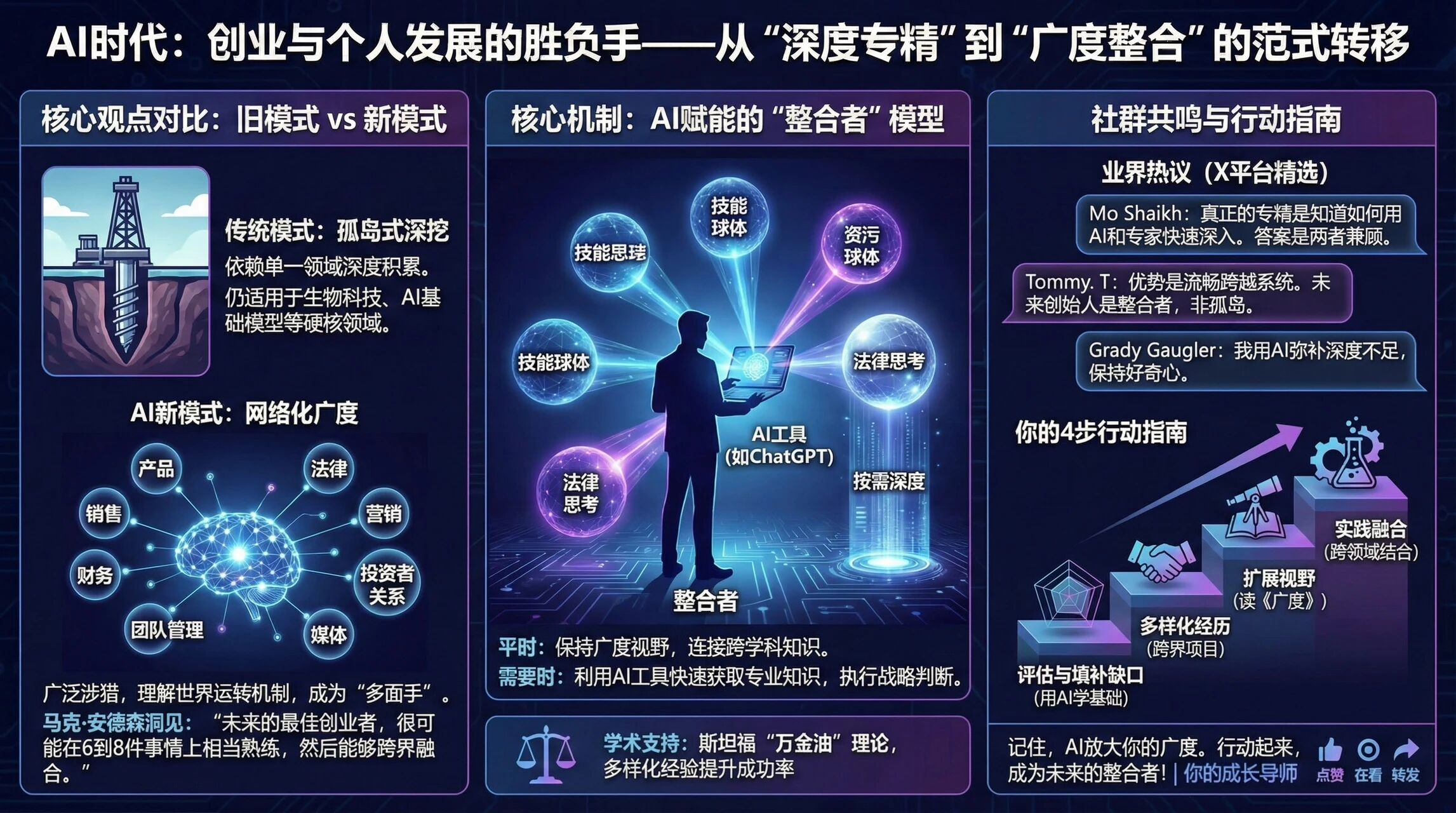 图片[1]-AI时代，创业者如何脱颖而出？马克·安德森的洞见：掌握6-8项技能，成为多面手！-AI Express News
