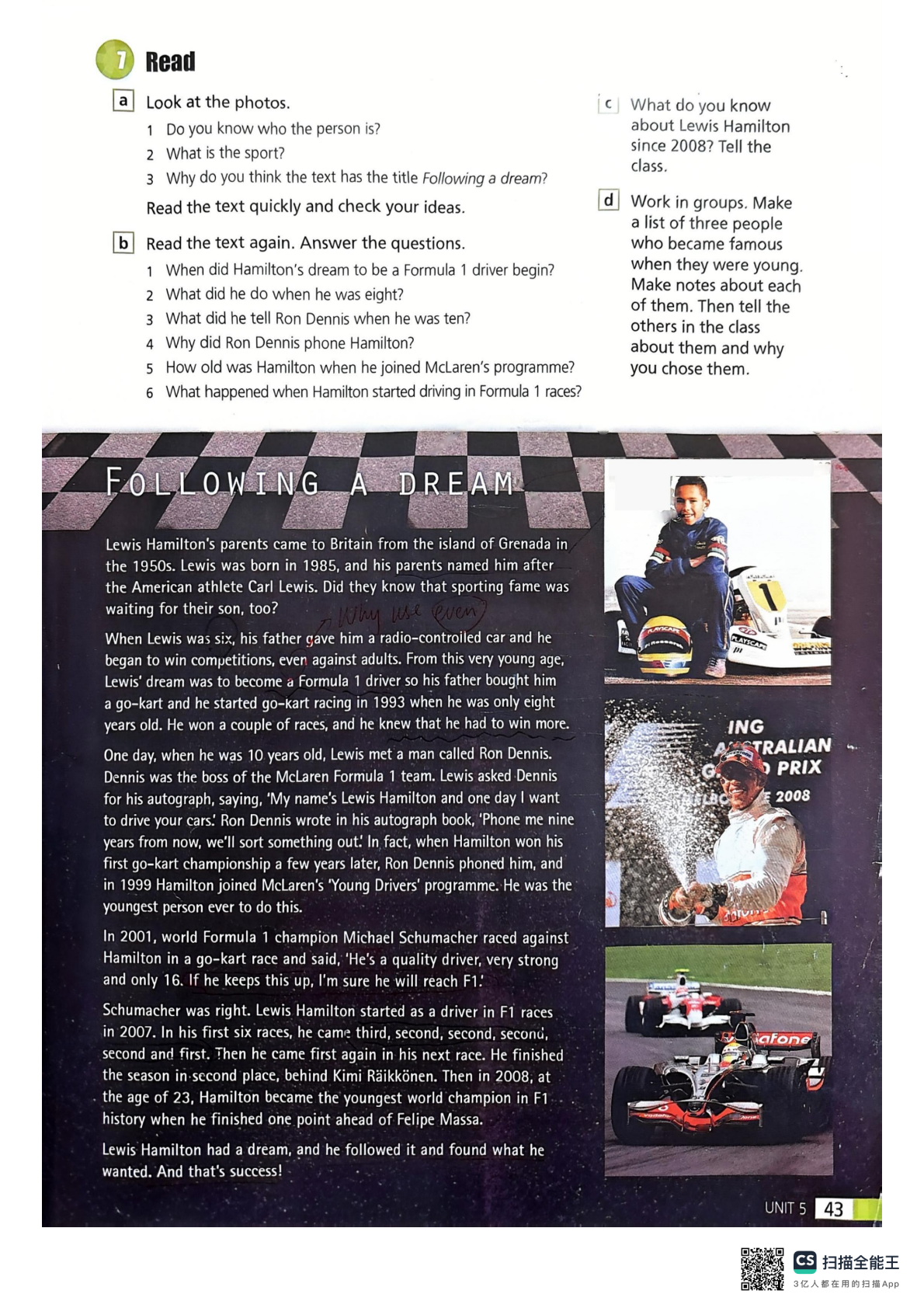 图片[2]-教学研究 | EIM1 Unit5 Following a dream-AI Express News