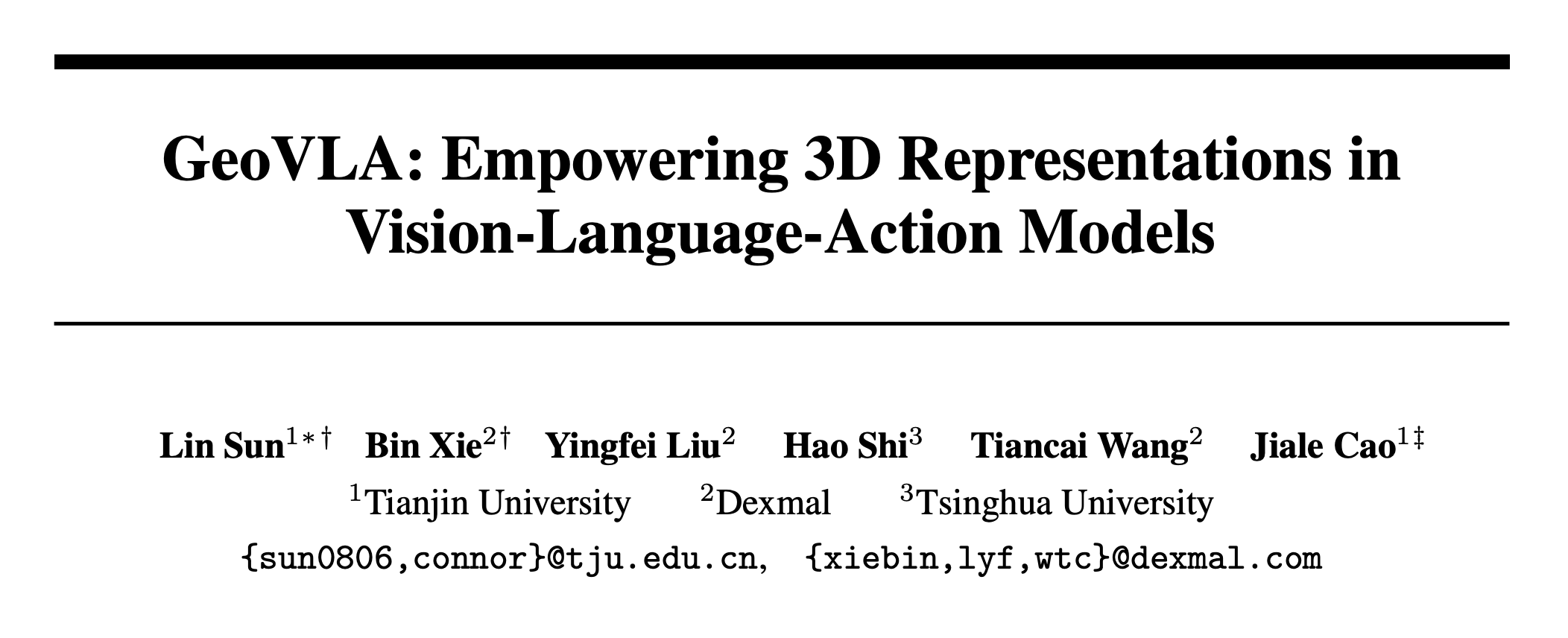 图片[3]-Dexmal 原力灵机提出 GeoVLA，打破 2D 视觉枷锁，让机器人看懂三维世界-AI Express News