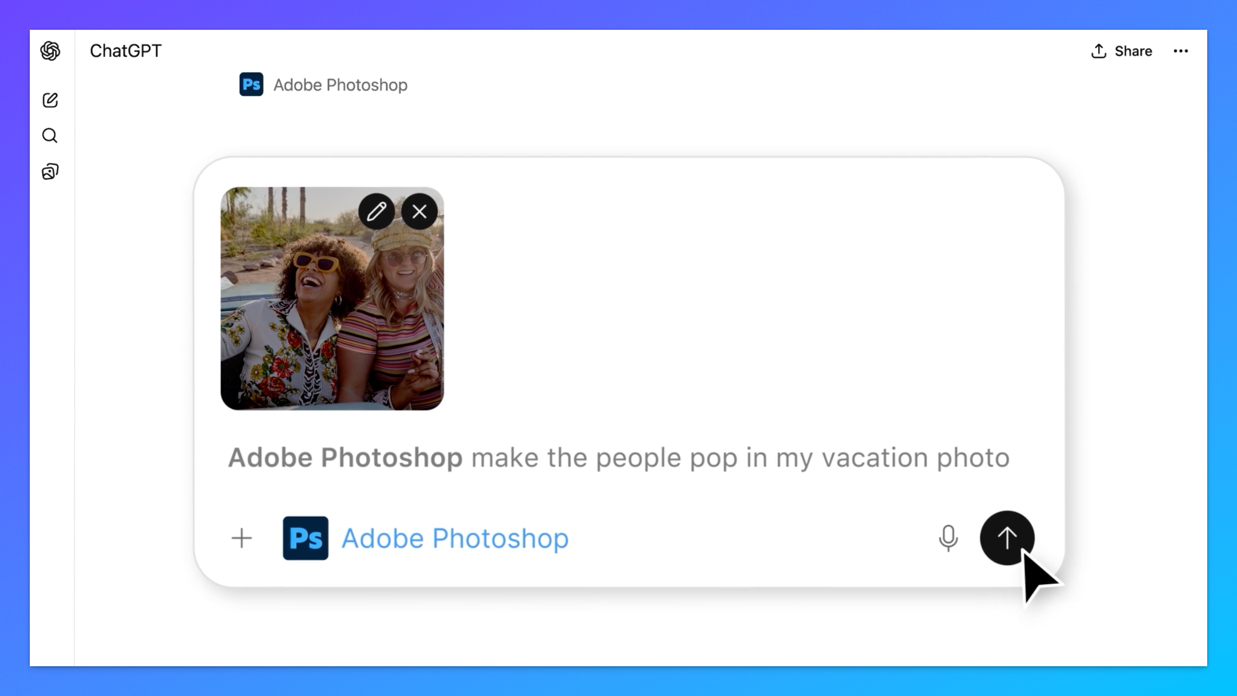 图片[1]-Adobe 把 Photoshop 搬进了 ChatGPT，免费的-AI Express News
