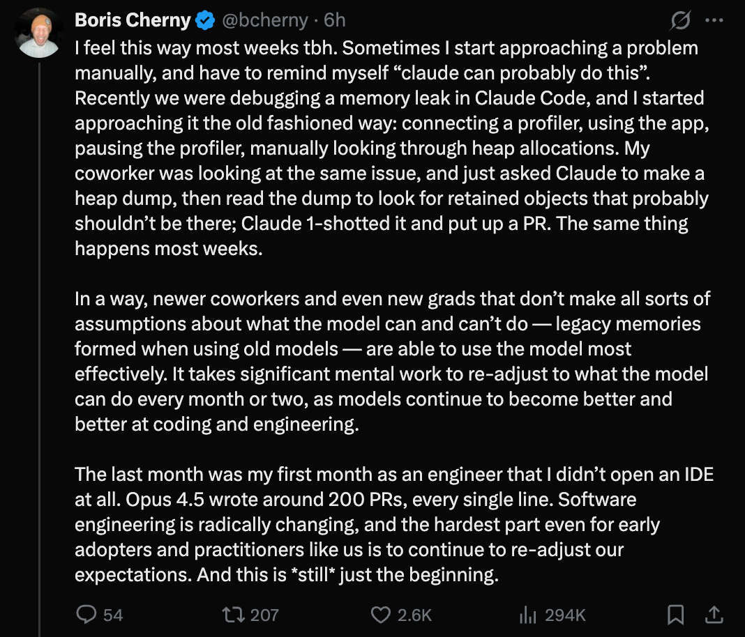 图片[4]-AI大佬Karpathy焦虑了：作为程序员，我从未感到如此落后-AI Express News