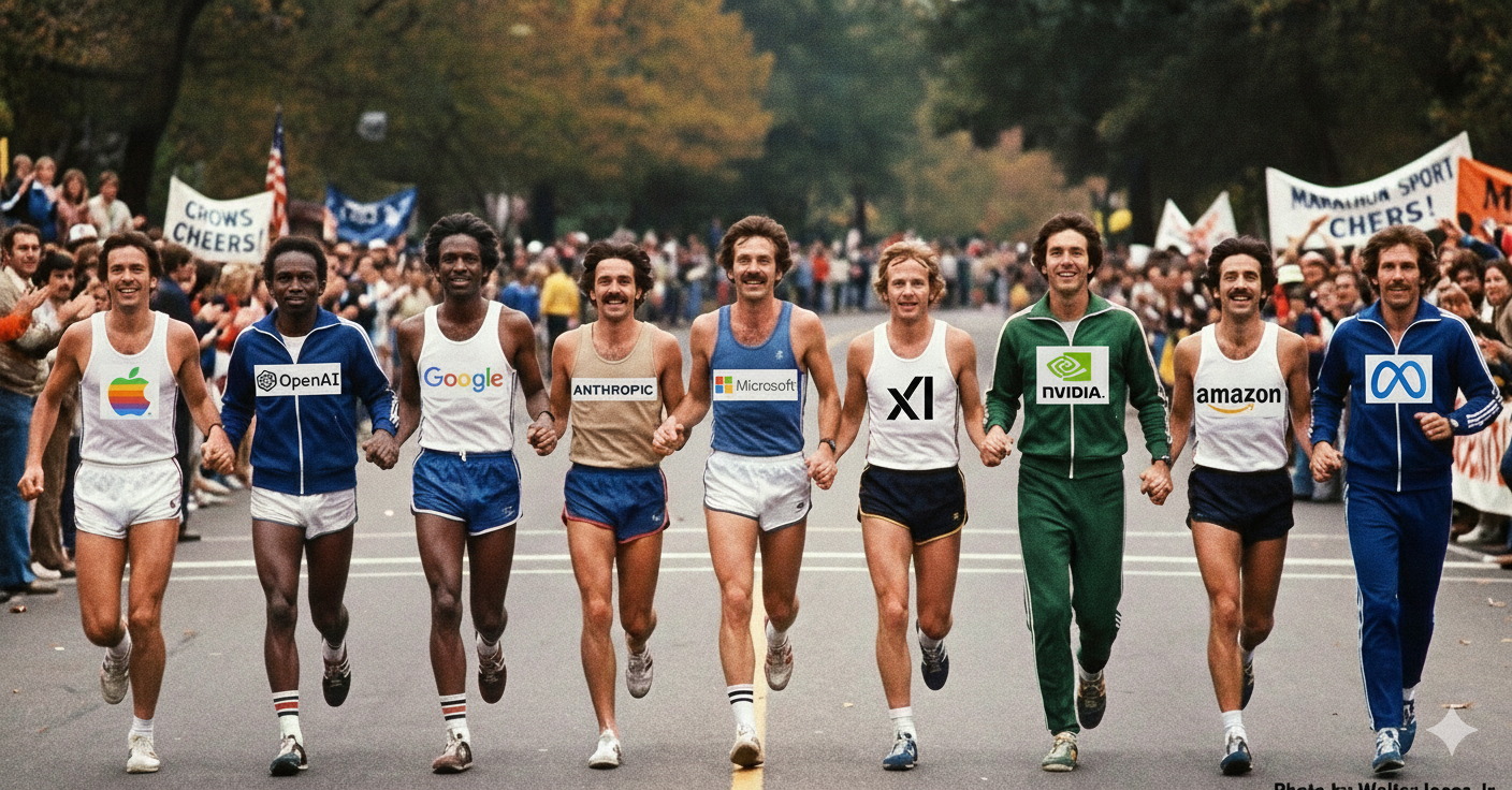 图片[1]-速递｜2025，AI九巨头“合纵连横”之年：从拼模型到拼生态，谁的“朋友圈”更牢固？-AI Express News