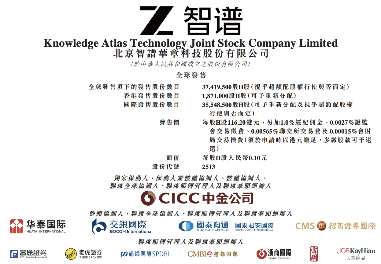 图片[1]-智谱定档大模型第一股，1月8日挂牌上市，IPO预募资43亿港元-AI Express News