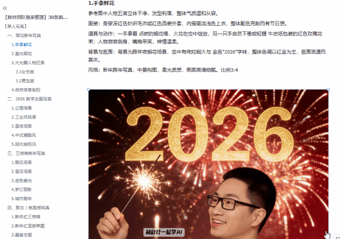 图片[24]-豆包新年写真火了！30套P图指令，朋友圈被问爆了...-AI Express News