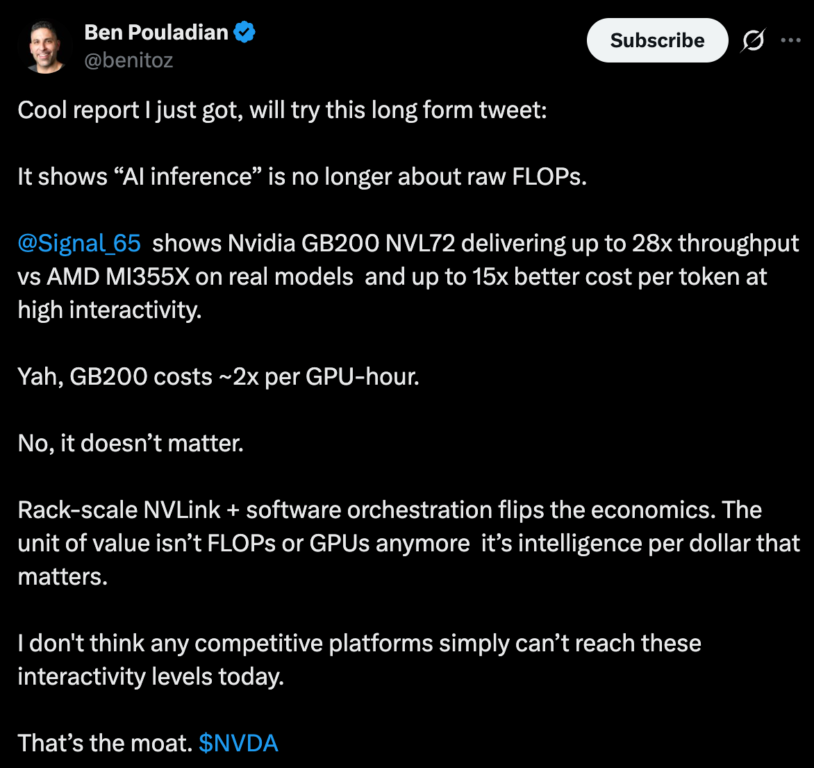 图片[3]-英伟达仍是王者！GB200贵一倍却暴省15倍，AMD输得彻底-AI Express News