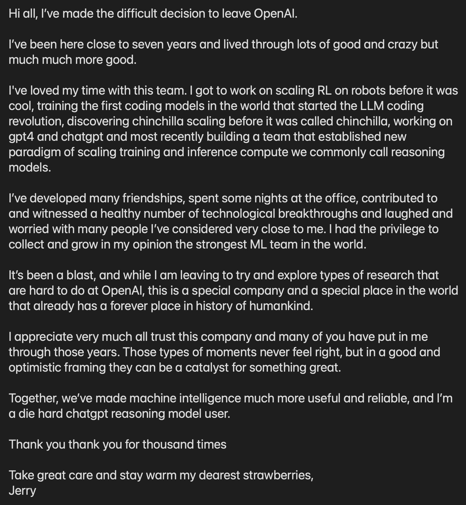 图片[3]-推理之父走了！OpenAI七年元老离职：有些研究这里没法做-AI Express News