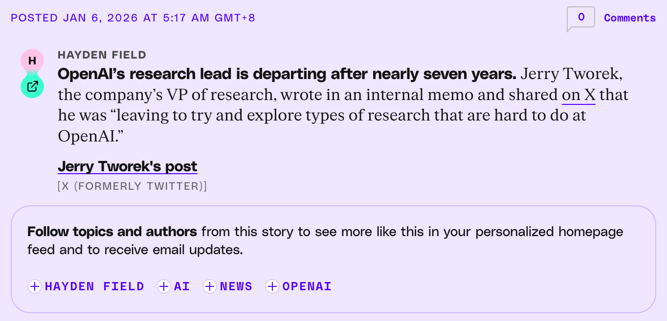 图片[5]-推理之父走了！OpenAI七年元老离职：有些研究这里没法做-AI Express News
