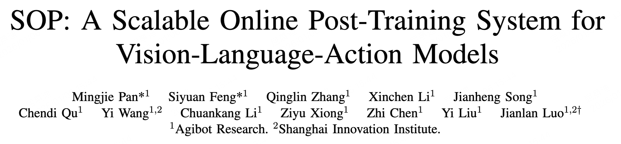 图片[2]-刚刚，智元提出SOP，让VLA模型在真实世界实现可扩展的在线进化-AI Express News