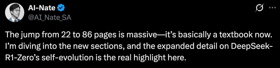 图片[8]-毫无征兆！DeepSeek R1爆更86页论文，这才是真正的Open-AI Express News