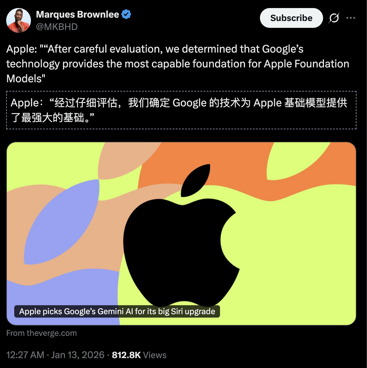 图片[2]-15年差评如潮，Siri终于有救了！苹果10亿真金白银投谷歌一票-AI Express News
