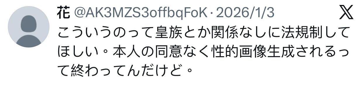 图片[5]-马斯克旗下AI大批量生成裸照惹争议！日本也成重灾区，连最美皇室公主也被“脱衣”！-AI Express News