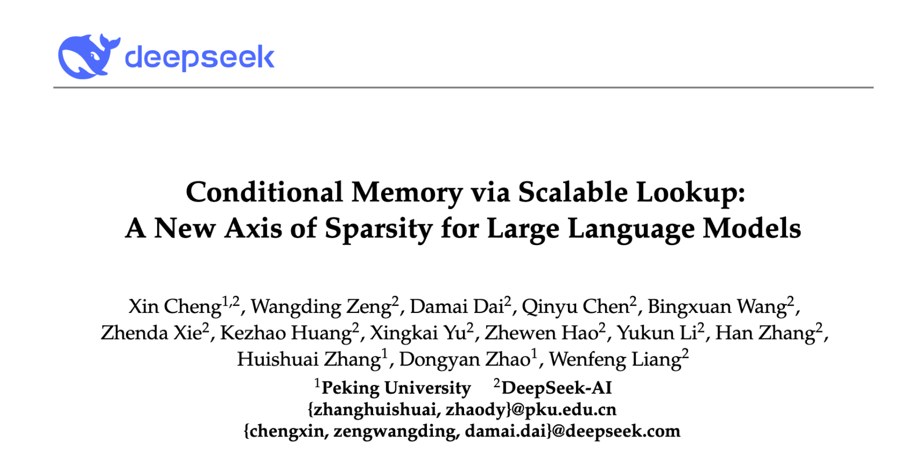 图片[2]-刚刚，梁文锋署名开源「记忆」模块，DeepSeek V4更细节了-AI Express News