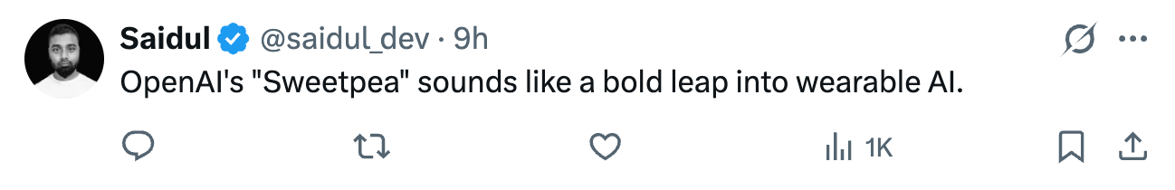 图片[6]-OpenAI的首款硬件：是AI耳机，今年销量要冲5000万-AI Express News