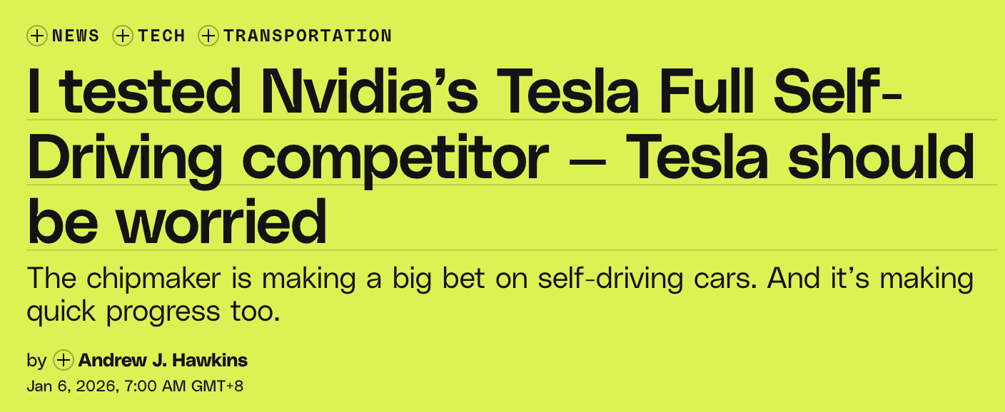 图片[2]-特斯拉们，慌了？英伟达智能驾驶实测曝光：仅用一年追平马斯克八年心血-AI Express News