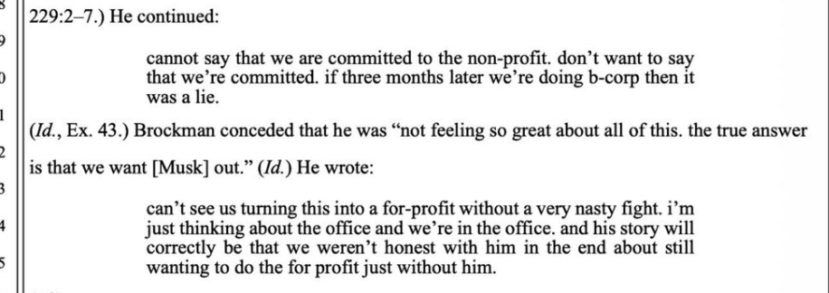 图片[9]-奥特曼秘密持股OpenAI！法庭文件曝光Brockman日记：2017年就想转盈利踢走马斯克了-AI Express News