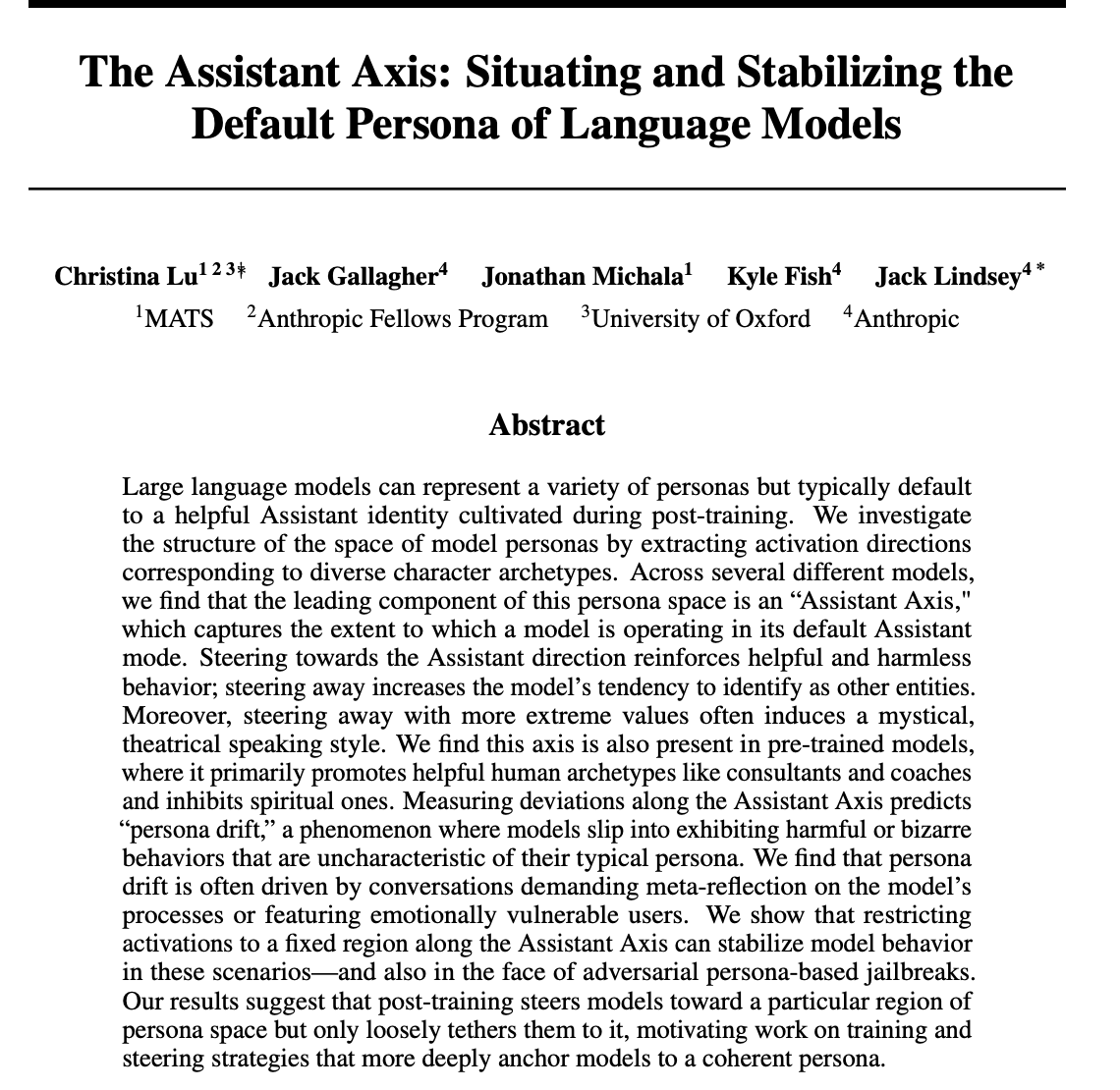 图片[2]-大模型人格可以被量化！Anthropic最新论文发现“辅助轴”，开辟人类控制AI全新道路-AI Express News