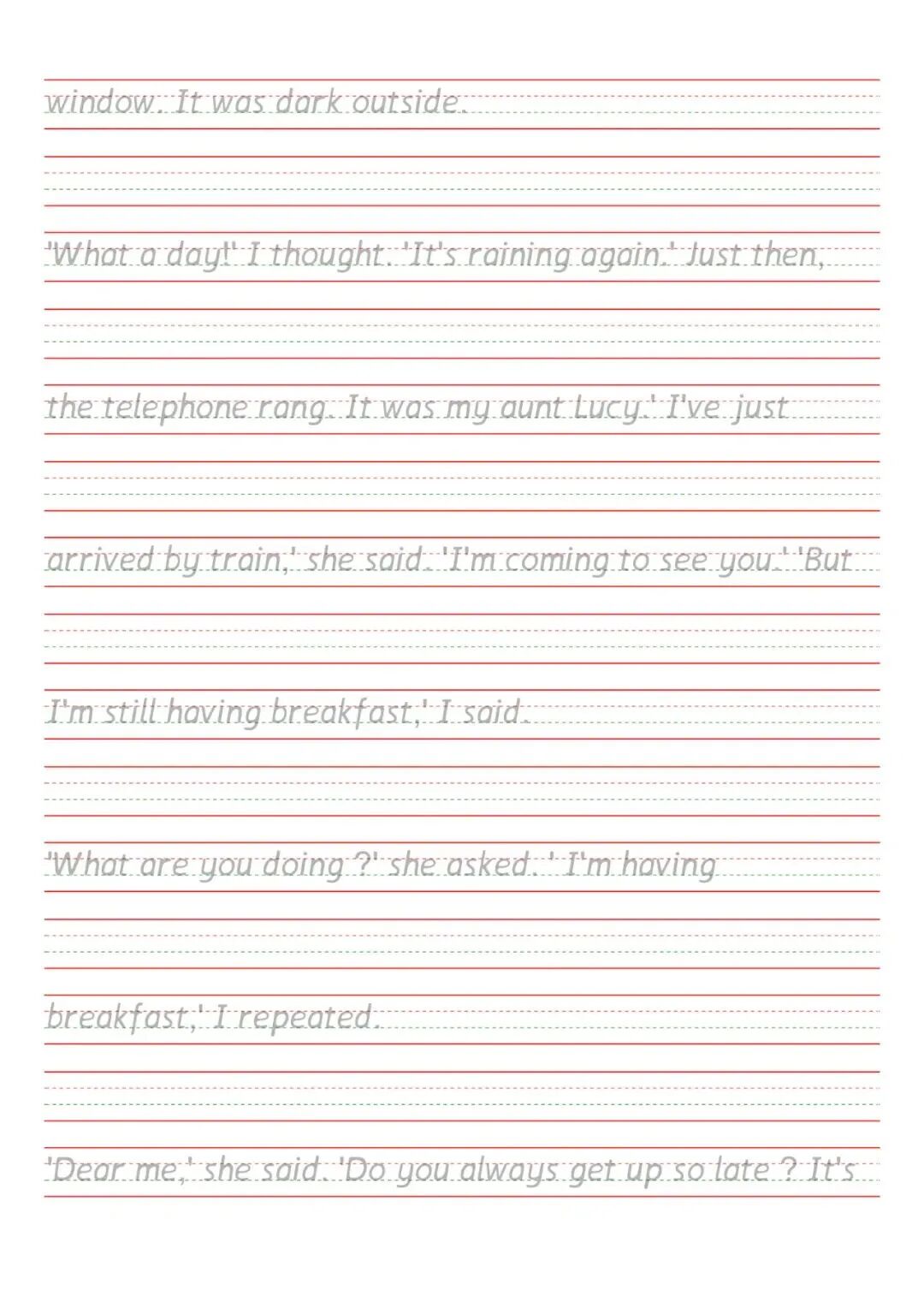 图片[3]-新概念英语单词课文同步字帖，阅卷老师最喜欢的衡水体~-AI Express News