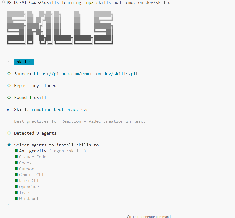 图片[6]-Remotion + Claude code：仅用 代码 就能制作视频，视频剪辑师要完蛋了。。| 用“嘴”做视频、Skills用法-AI Express News