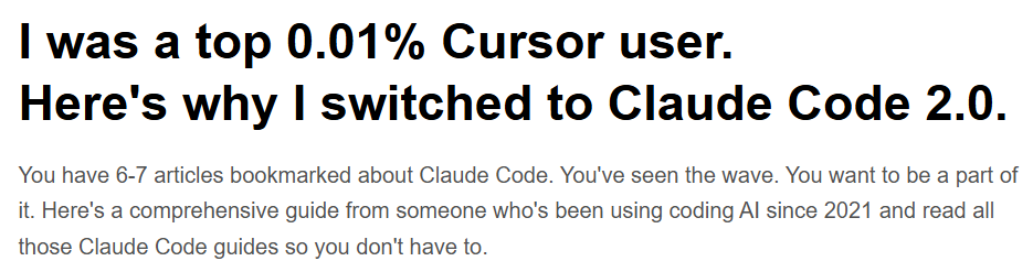 图片[5]-Cursor不香了？前0.01%大神倒戈Claude，万字叛逃笔记爆火！-AI Express News