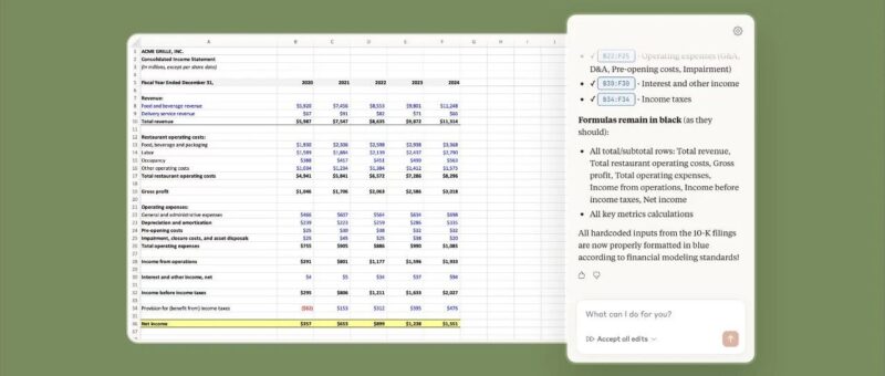 实测：Claude in Excel，能联网、能做表、办公完全自动化-AI Express News