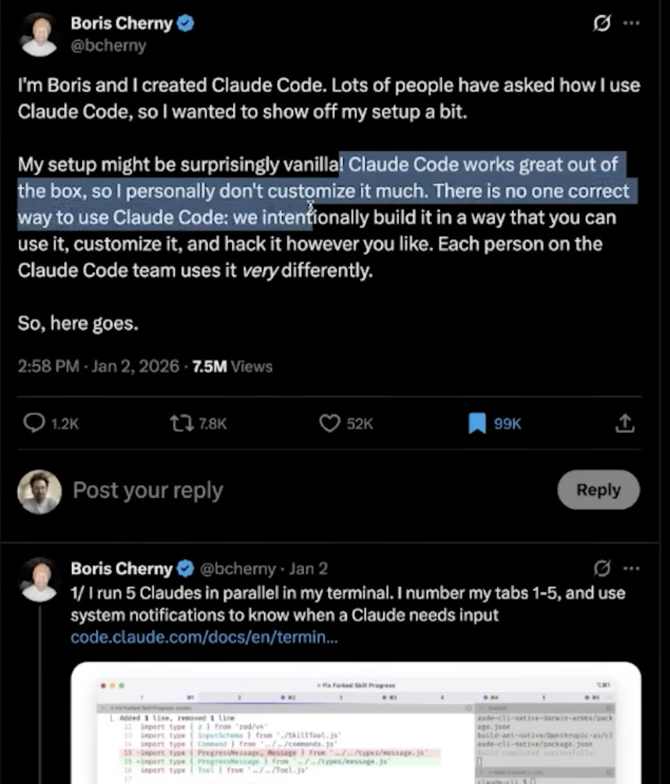 图片[4]-万字实录！Claude Code之父最新私教课来了：手把手教Claude Cowork使用，还有个人CC配置详解-AI Express News
