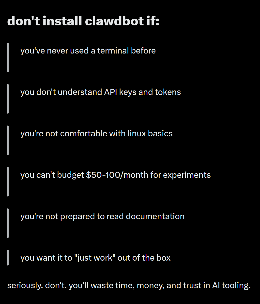 图片[16]-ClawdBot，正在引爆全球灾难！各大CEO预警：不要安装，不要安装-AI Express News