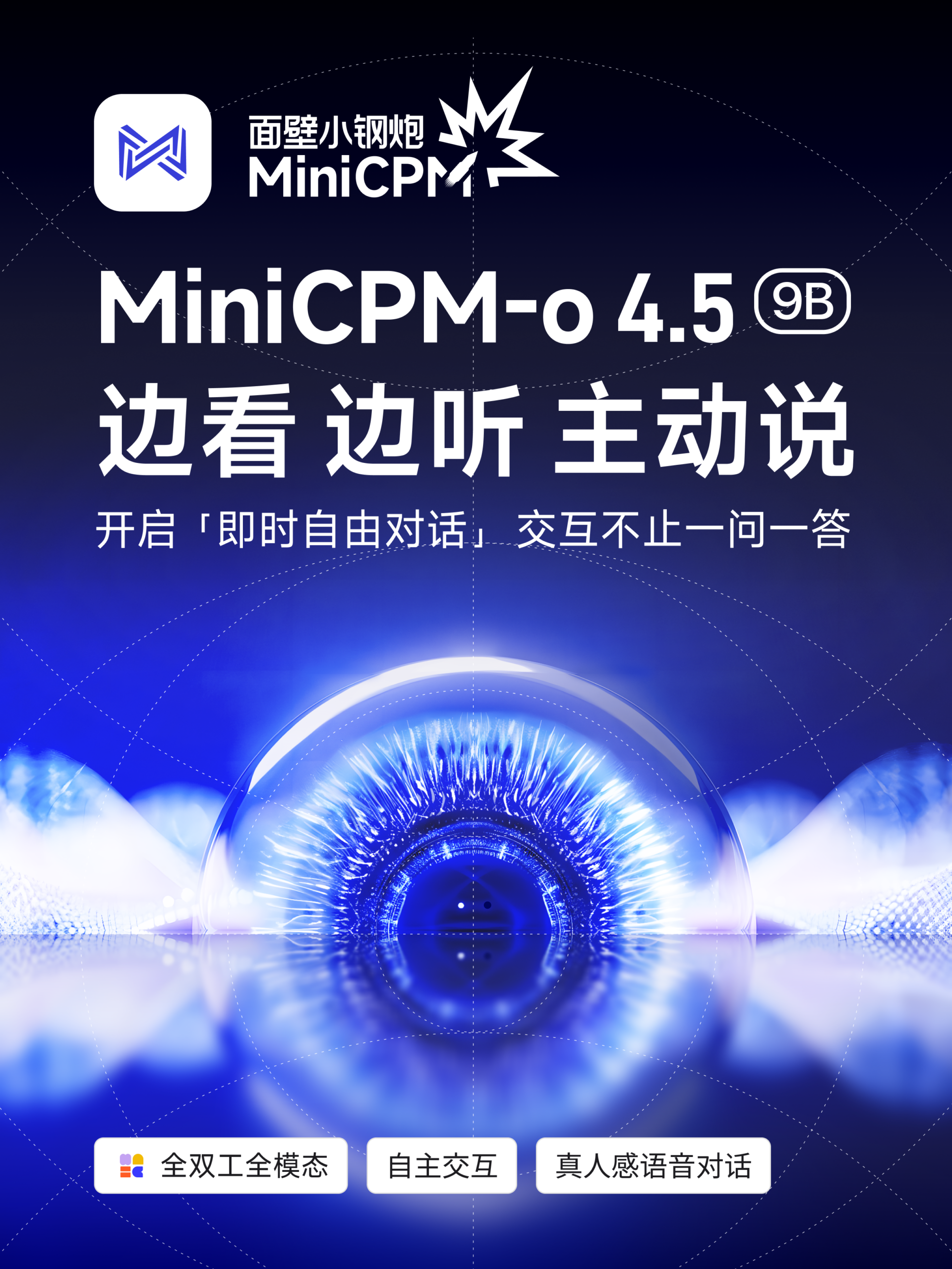 图片[1]-MiniCPM-o 4.5开源：「眼耳口」并用，模型交互从「一问一答」变为「即时自由对话」​​-AI Express News