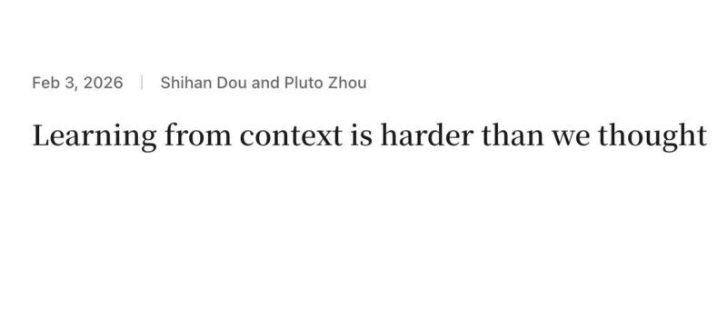 混元研究博客上线姚顺雨团队最新成果：从 Context 探索语言模型的范式转变-AI Express News