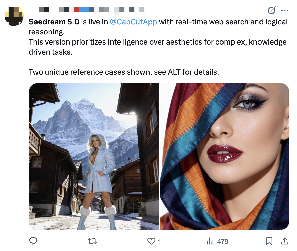 图片[5]-刚刚，Seedream 5.0预览版上线！字节又一新模型-AI Express News