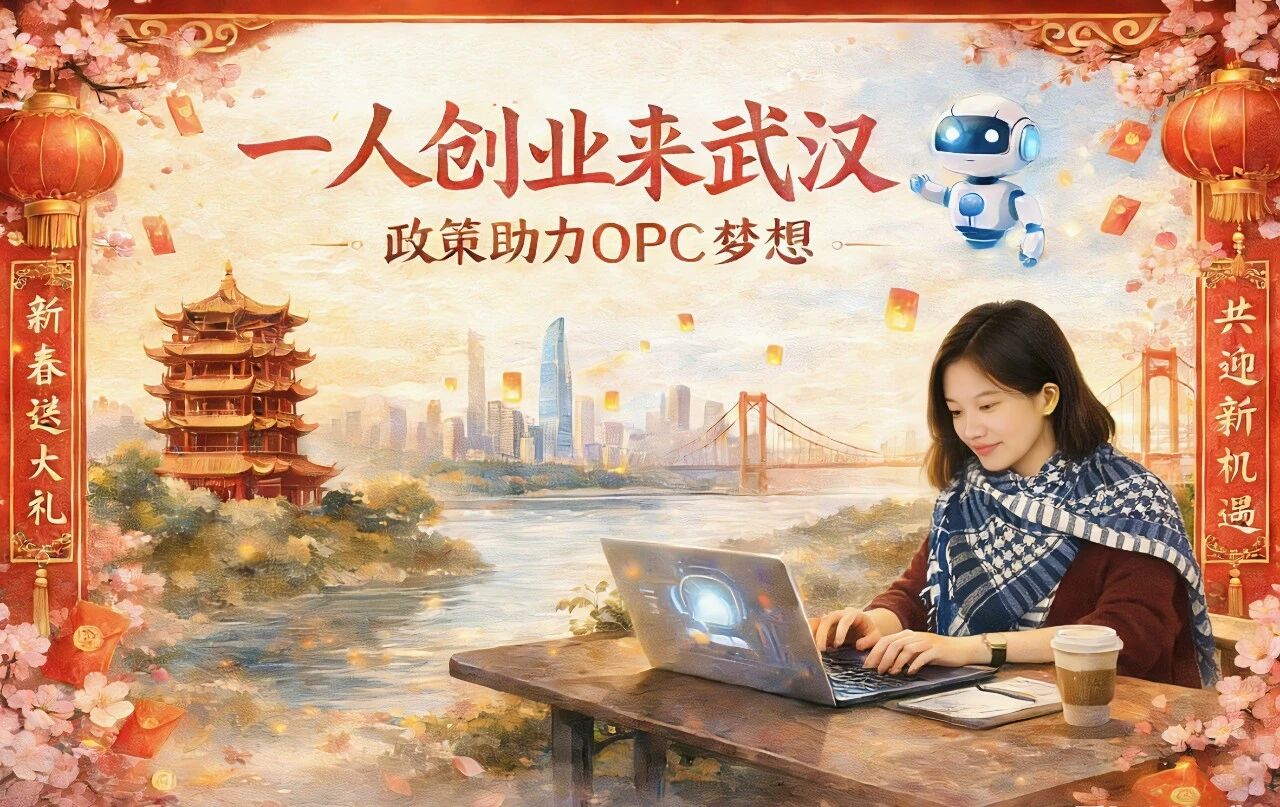 图片[1]-春节压轴大戏｜武汉除夕前夜重磅发布AI“一人公司”新政，中部首个OPC专项政策来了-AI Express News